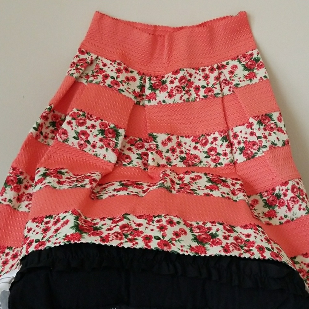 Floral Print Skirt